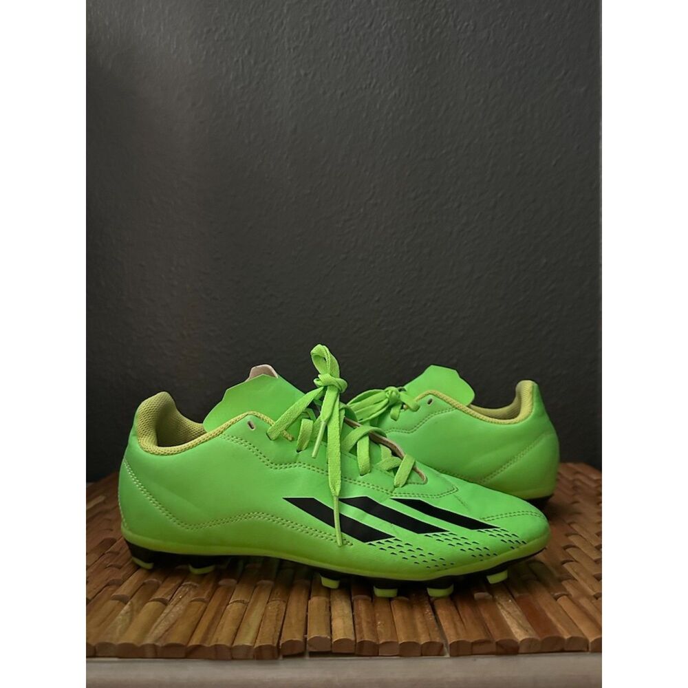 Adidas X Speedportal.4 Neon Green Flexible Ground Soccer Cleats Size 5 1/2